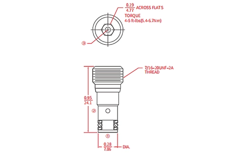 Desempenho/dimensão/desenho seccional da válvula de esfera ILS04-B30, transporte de carga