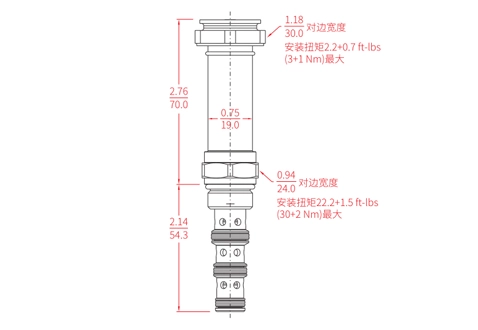 Desempenho/Dimensão/Desenho Seccional da Válvula Solenóide de Posição ISV08-40R Carretel 4 Vias 2