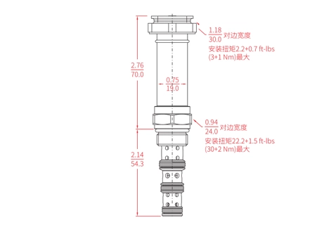 Desempenho/Dimensão/Desenho Seccional da Válvula Solenóide de Posição ISV08-B40 Carretel 4 Vias 2