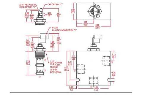 Desempenho/Dimensão/Desenho Seccional de IFR12-33