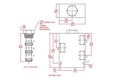 Desempenho/Dimensão/Desenho Seccional do Divisor de Fluxo IFD56-45/Combinador