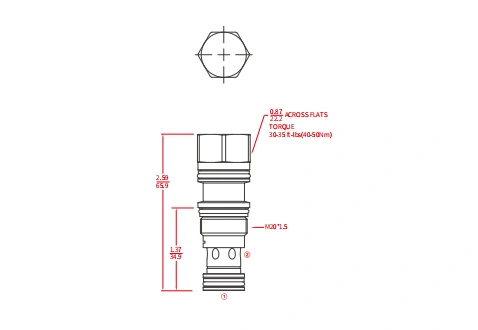 Desempenho/Dimensão/Desenho Seccional de Válvulas de Verificação Piloto para Abrir ICKCD