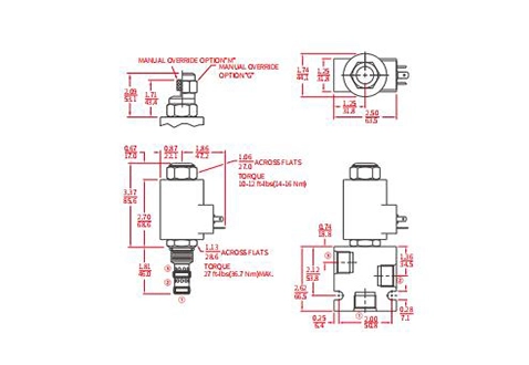 Desempenho/Dimensão/Desenho Seccional IPV70-30 Válvula de Controle de Fluxo Proporcional