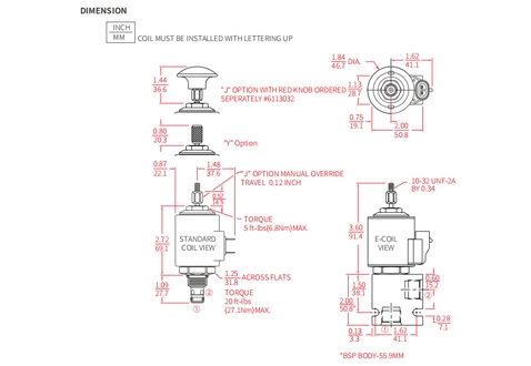 Desempenho/Dimensão/Desenho Seccional de ISV38-20J Poppet 2-Way N.C. Válvula Solenóide